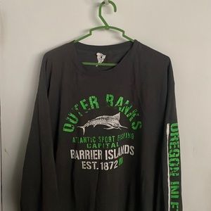 Outer-banks long-sleeve dark grey T-shirt